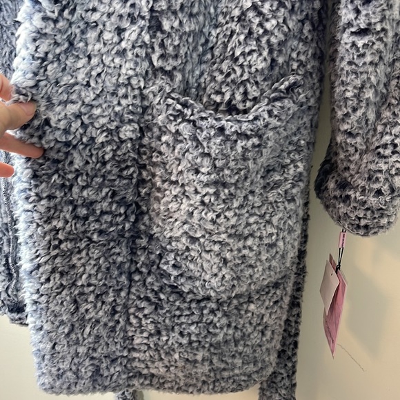 Avec Les Filles Melange Fleece Coatigan NWT Size Small - Picture 4 of 9